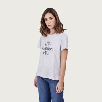 Mentha & Chocolate Polo woman gris oferta