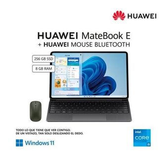 Hiraoka Laptop 2 en 1 huawei matebook e dirac-w5821t 12.6" intel core i5-1130g7 11va gen 256gb ssd 8gb ram + mouse bluetooth huawei c oferta