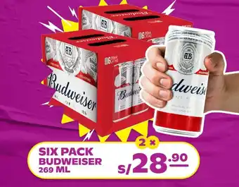 Tambo Six Pack Budweiser 2 x 269ml oferta
