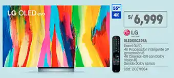 Plaza Vea LG Panel OLED TV 55" OLED55C2PSA oferta