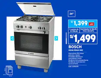 Plaza Vea Bosch Cocina PR0445 Inox oferta