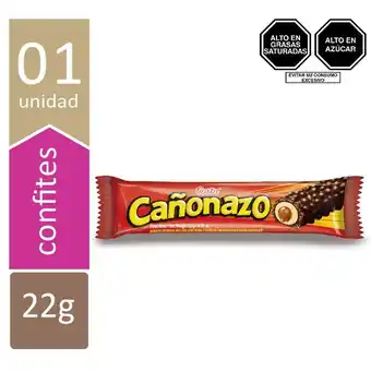 Tottus Barra cañonazo relleno de crema de chocolate oferta