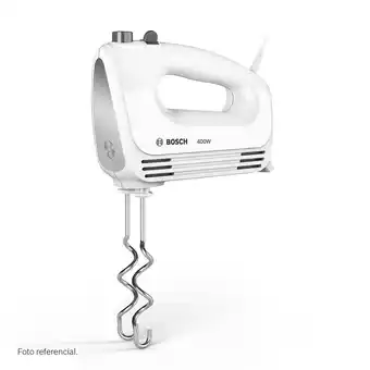 Batidora de mano bosch 400w 4 velocidades mfq24200 blanco