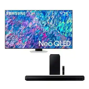 Hiraoka Tv samsung smart tv 75" neo qled 4k mini led qn75qn85bagxpe (2022) + soundbar samsung 3.1.2ch hw-q600b (2022) oferta
