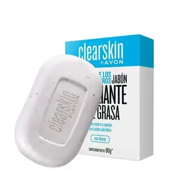 Avon Clearskin jabón exfoliante en barra para piel grasa 80 g oferta