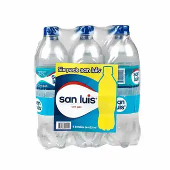 Vivanda Agua mineral san luis con gas botella 625ml paquete 6un oferta