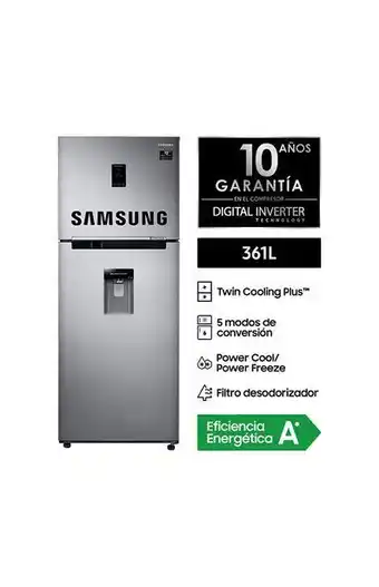 Tiendas EFE Refrigeradora samsung tmf rt35k5930s8 361l oferta