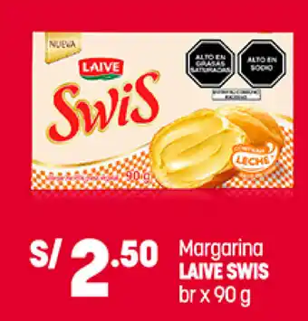 Plaza Vea Margarina Laive Swis br x 90g oferta