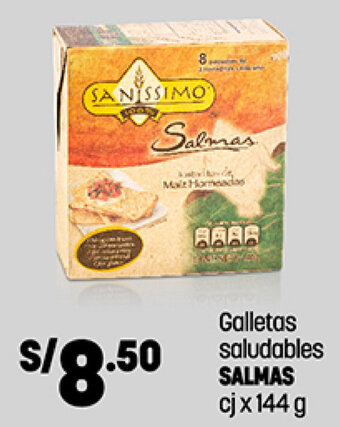 Plaza Vea Galletas Soludables Salmas cj x 144g oferta