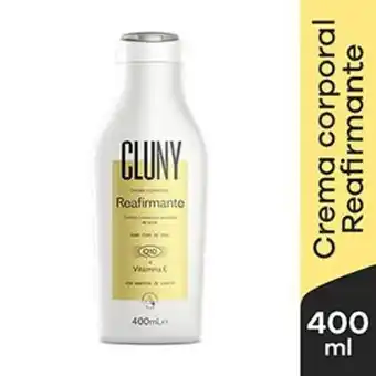 Mifarma Crema corporal reafirmante cluny - frasco 400 ml oferta