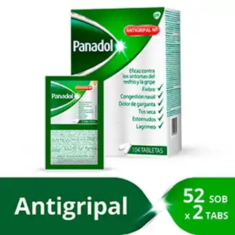 InkaFarma Panadol antigripal nf tableta oferta
