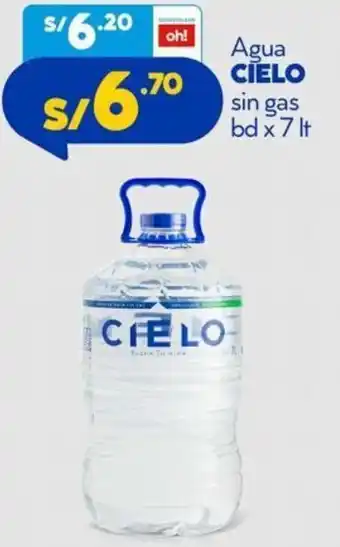 Mass Agua Cielo Sin Gas 7lt oferta