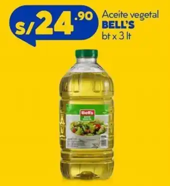 Mass Aceite Vegetal Bell's bt x 3lt oferta
