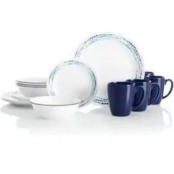 Juego de vajilla 16 pzs corelle ocean bl...