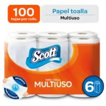 Metro Papel toalla cocina scott multiusos 6 un oferta