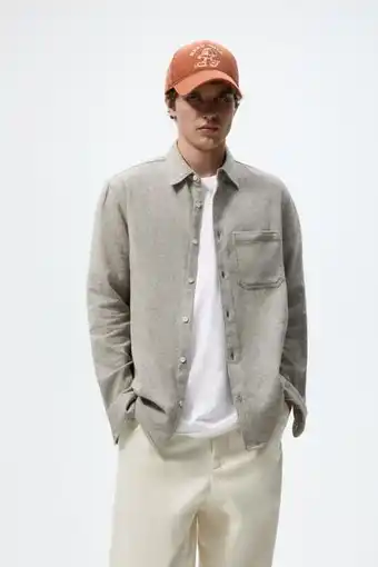 ZARA Camisa estructura bolsillo oferta