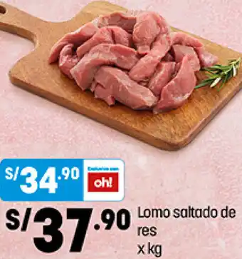 Plaza Vea Lomo Saltado de Res oferta