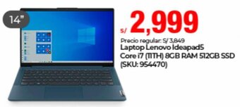 Metro Laptop Lenovo Ideapad5 Core i7 14" oferta