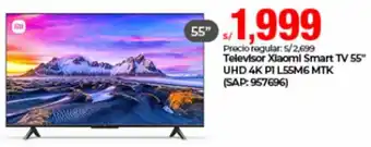 Metro Televisor Xiaomi Smart TV 55" UHD 4K P1 L55M6 MTK oferta