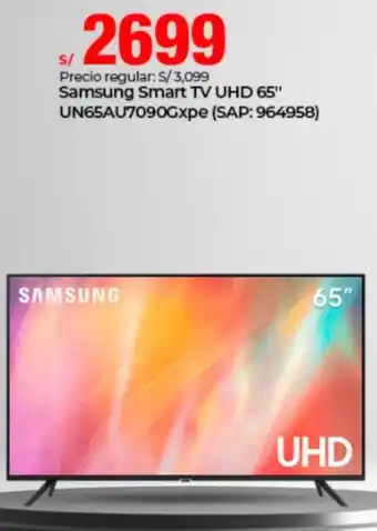 Metro Samsung Smart TV UHD 65" oferta