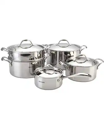 Tiendas EFE Juego de ollas record piaccere acero inoxidable - 9 piezas oferta