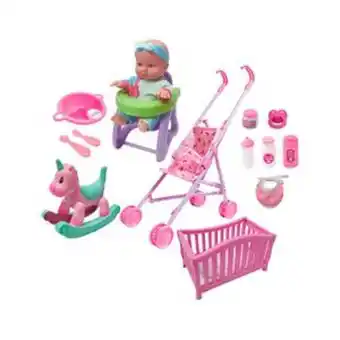 Tai Loy Muñeca bb 22cm set 4 en 1 + 9 acce oferta