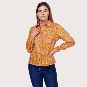 Mentha & Chocolate Blusa raisa print oferta