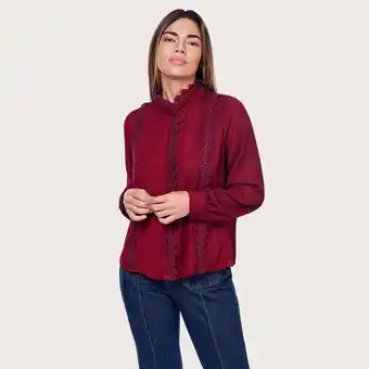 Mentha & Chocolate Blusa raina terracota oferta