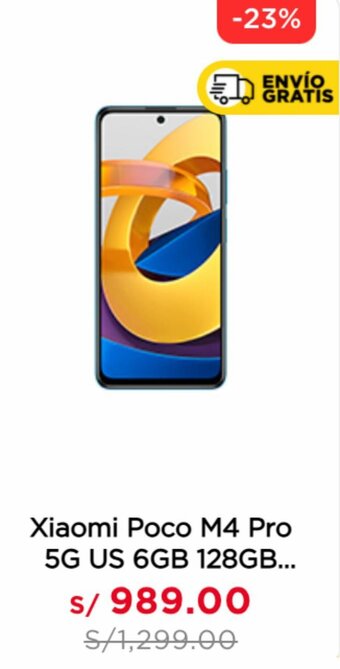 La Curacao Xiaomi Poco M4 Pro 5G US 6GB 128GB oferta