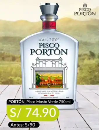 Portón Pisco Mosto Verde 750ml