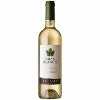 Freshmart Vino blanco gran blanco 3 sepas - tacama - botella 750ml - unidad oferta