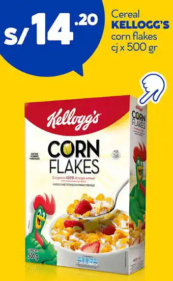 Plaza Vea Cereal Kellogg's Corn Flakes 500gr oferta