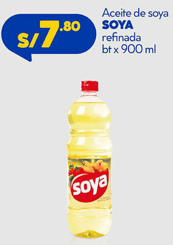 Plaza Vea Aceite de Soya Refinada 900ml oferta