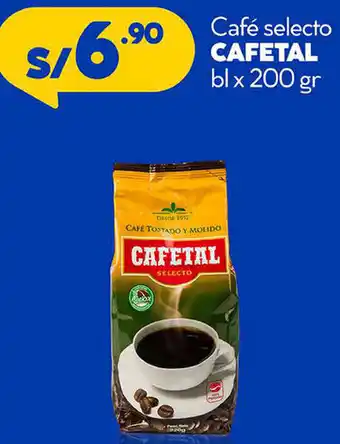 Plaza Vea Café Selecto Cafetal 200gr oferta
