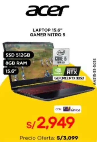 La Curacao Acer Laptop 15,6" Gamer Nitro 5 oferta
