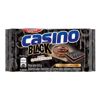 Tottus Galleta casino black chocoavellana 6 unidades oferta