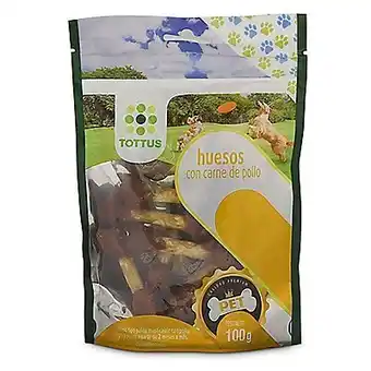 Tottus Huesos carne de pollo para perros tottus 100 gr oferta