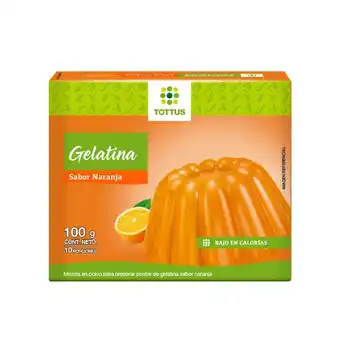 Tottus Gelatina naranja tottus 100 gr oferta