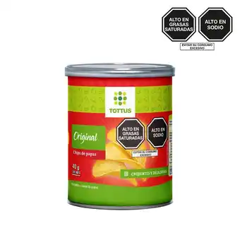 Tottus Chips de papas sabor original tottus 40 gr oferta