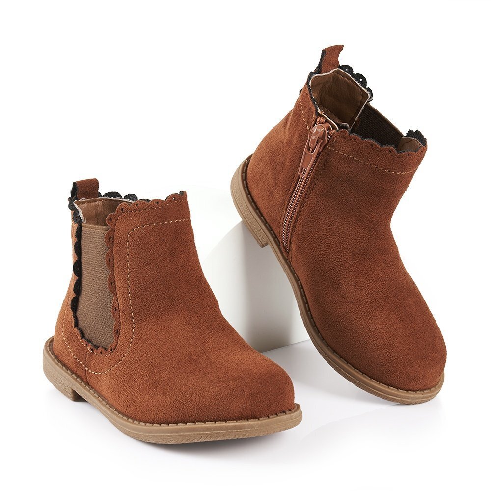 Tottus Botines elástico niña talla 25 camel oferta