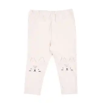 Tottus Legging carita bebé 12m crema melange oferta