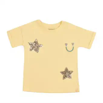 Tottus Polo mc carita star niña talla 3 vainilla oferta