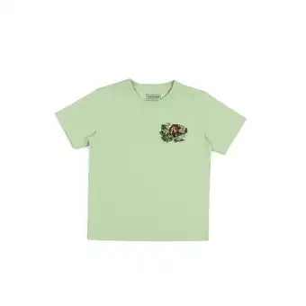 Tottus Polo mc bordado niño talla 2 verde pastel oferta