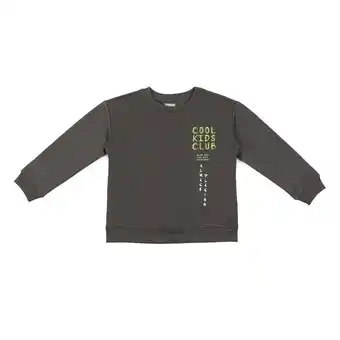 Tottus Sudadera franela niño talla 4 gris oscuro oferta
