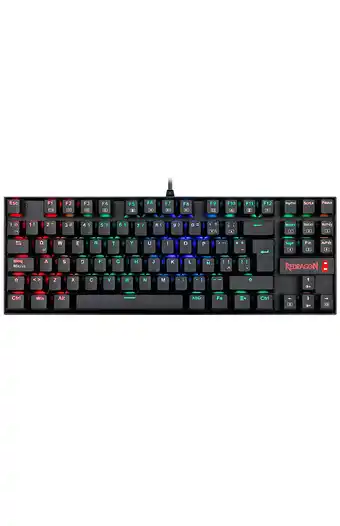 Tiendas EFE Teclado mecánico gamer redragon kumara black k552rgb-1-sp blue switch oferta