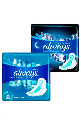 Tiendas EFE Pack toallas higiénicas always maya seca oferta