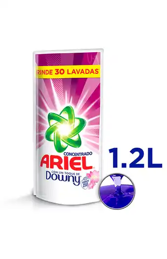 Tiendas EFE Detergente líquido ariel concentrado toque downy 1.2l oferta