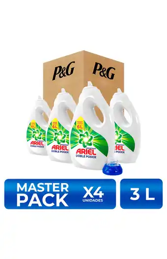 Tiendas EFE Packx4 detergente líquido ariel concentrado 3l oferta