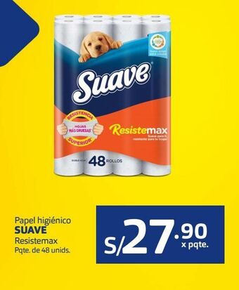 Makro Papel higiénico suave resistemax pqte de 48 unids oferta