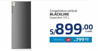 Makro Congeladora vertical blackline capacidad: 157 l oferta